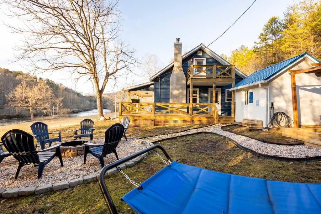 Riverside Relaxer W/Hot Tub+Fire Pit +Wifi & View Franklin Exterior photo